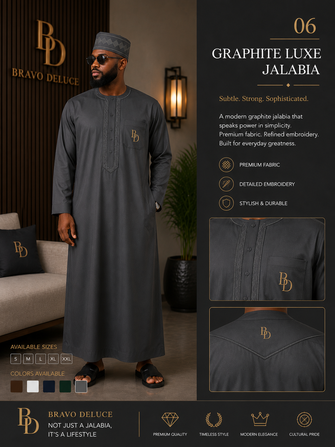 Premium bravo deluce jalabiya